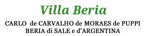 Villa Beria Marchese Carlo de Carvalho de Moraes de Puppi Beria di Sale e d'Argentina